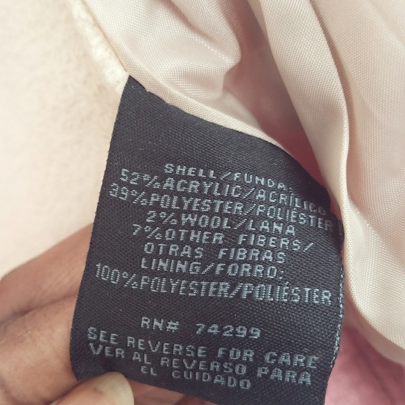 Madden Girl Kid Girls Faux Wool PeaCoat Pink Sz4 - Picture 3 of 8